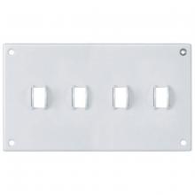 Hubbell Wiring Device-Kellems SWP4 - SEC WALLPLATE, 4-G, TOG, WH