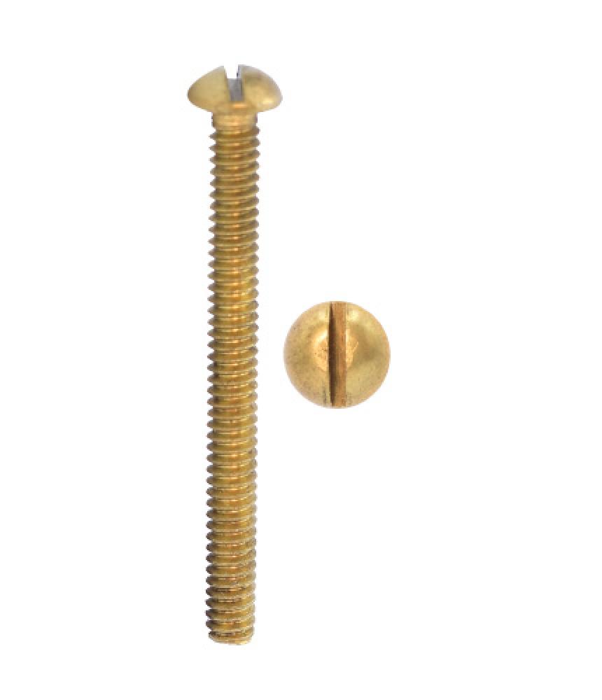 8-32 X 1 RHMS SLOT BRASS