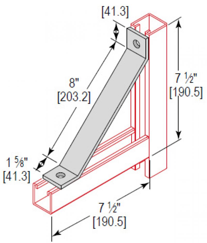 8&#34; ANGLE BRACE