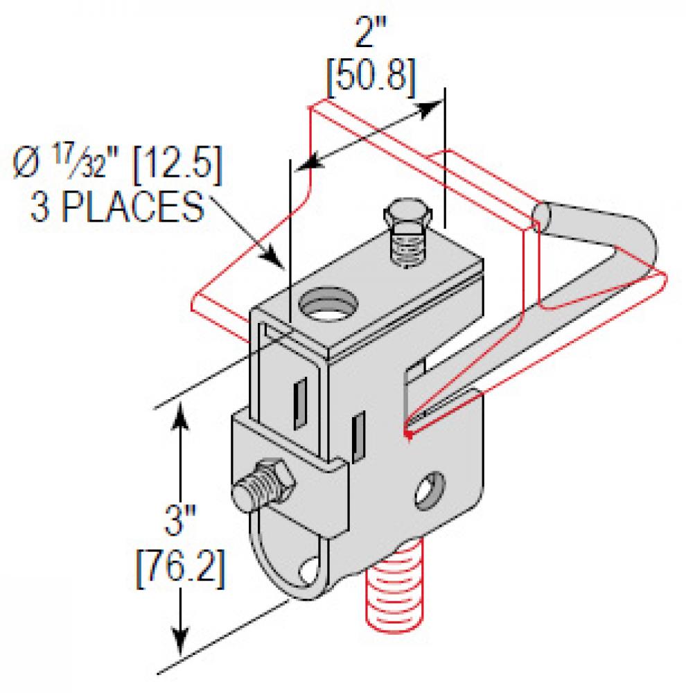 BEAMCLMP W/ JHOOK 3&#34;-6&#34; FLNG