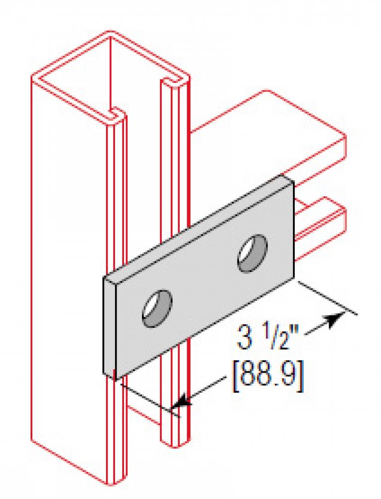 2 HOLE SPLICE PLATE