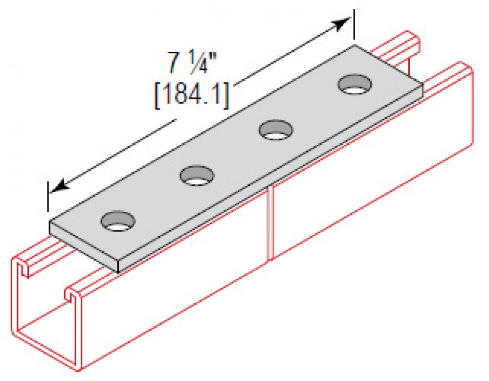 4 HOLE SPLICE PLATE 316SS