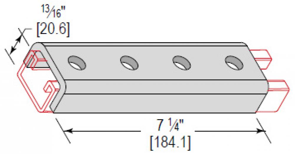 U-FTNG SPLCE 4 HOLE 13/16 CHNL