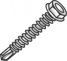 Minerallac 78616SSJ - 6 X 1 HWH TEK SCREW #2PT 410SS