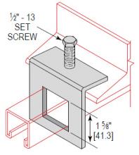 Minerallac BCSW - BEAMCLMP TO STRUT WINDOW TYPE