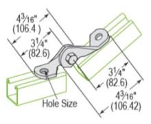 Minerallac CAA2HEG - 2 HOLE ADJUSTABLE CORNER ANGLE