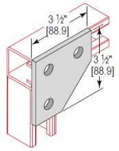 Minerallac CGP3HEG - 3 HOLE CORNER GUSSET PLATE