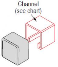 Minerallac ECP325R - END CAP FOR 1-5/8x3-1/4 CHNL R