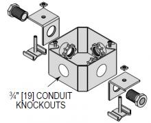 Minerallac JBU2OPEG - JUNCTION BOX UNV 2 CONN OPP