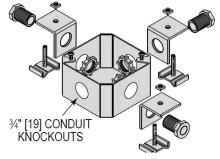 Minerallac JBU3EG - JUNCTION BOX UNV 3 CONN