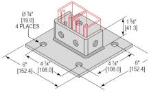 Minerallac PBD4H162SQEG - PSTBSE 2 CHNL 4 HOLE SQ 1-5/8