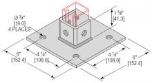 Minerallac PBS4H350S6 - PSTBS 1CHNL 4HOLE STD3-1/2 316