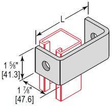 Minerallac UFC2H8EG - U-FITTING CLEVIS 2 HOLE 8"