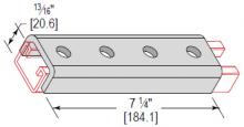 Minerallac UFS4H81EG - U-FTNG SPLCE 4 HOLE 13/16 CHNL