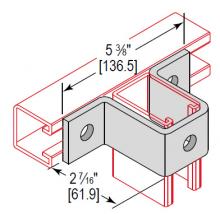 Minerallac UFX3H243EG - U-FITTING CROSS 3 HOLE 2-7/16