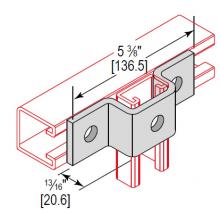 Minerallac UFX3H81EG - U-FITTING CROSS 3 HOLE 13/16