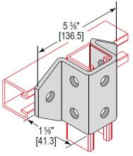 Minerallac UFX8H162EG - U-FITTING CROSS 8 HOLE 1-5/8