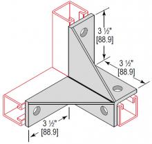 Minerallac WFDG8HEG - WNG FTNG DBL CRNR 8 HOLE GUS