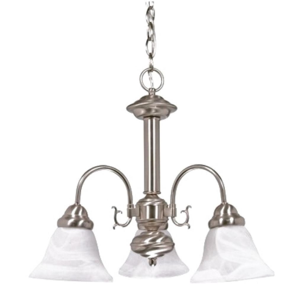 BALLERINA 3 LT CHANDELIER Brushed Nickel