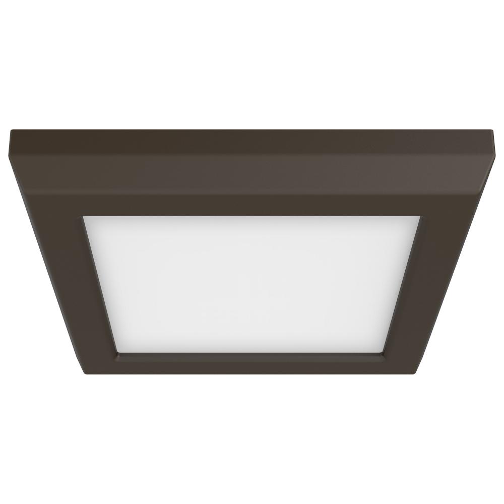 9W LED 5&#34; SQ BRONZE