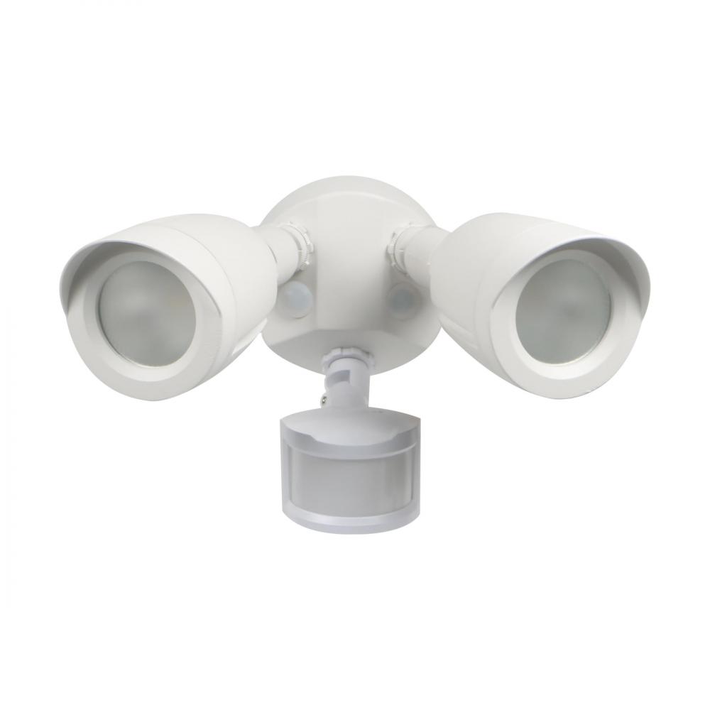 LED 2 BULLET HEAD SECURITY LGT WH 30K MS