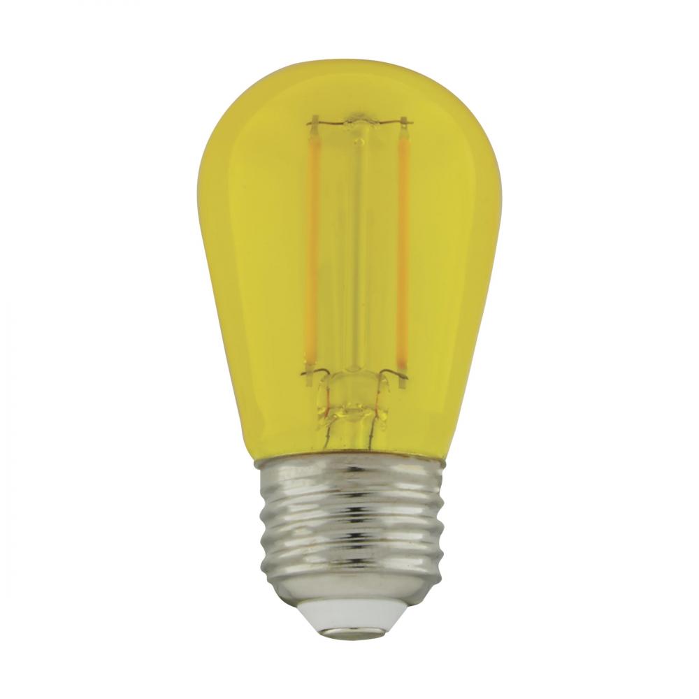 1W/LED/S14/YELLOW/120V/ND/4PK