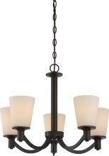 Satco 60-5925 - LAGUNA 5 LT HANGING FIXTURE Aged Bronze