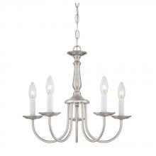 Satco 60/1298 - 5LT CHANDELIER BRUSHED NICKEL CANDLE