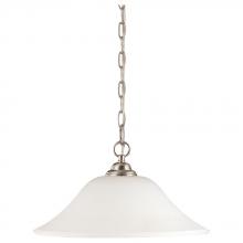 Satco 60/1829 - DUPONT 1 LT HANGING DOME Brushed Nickel