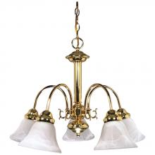 Satco 60/185 - BALLERINA 5 LT CHANDELIER Polished Brass