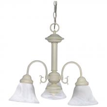 Satco 60/188 - BALLERINA 3 LT CHANDELIER Textured White