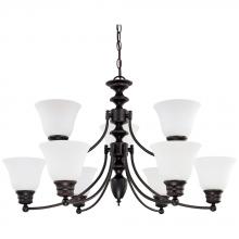 Satco 60/3171 - EMPIRE 9 LIGHT 32 CHANDELIER