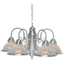 Satco 76/444 - 5 LIGHT CHANDELIER Brushed Nickel