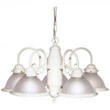 Satco 76/693 - 5 LIGHT 22 CHANDELIER Textured White