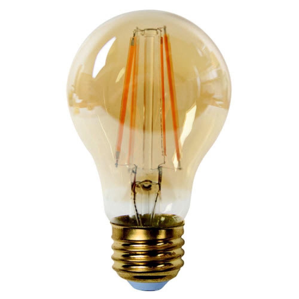 LED 7W A19 DIM 2500K E26 AMBER