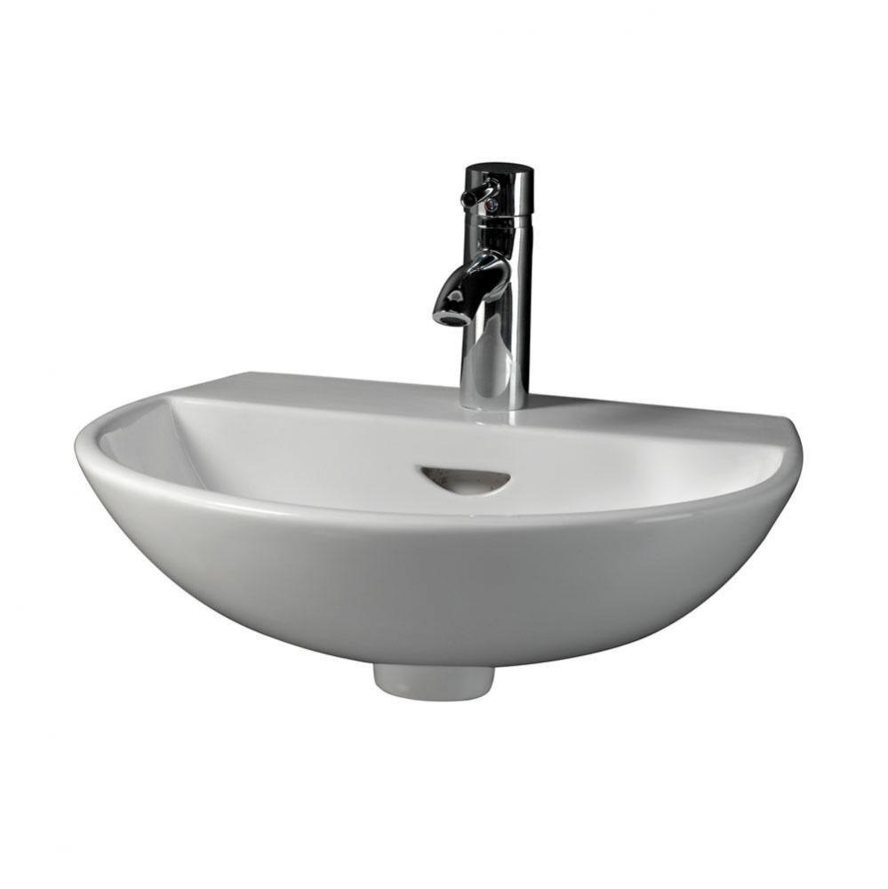 Reserva 550 Wall-Hung Basin8&apos;&apos; cc, White