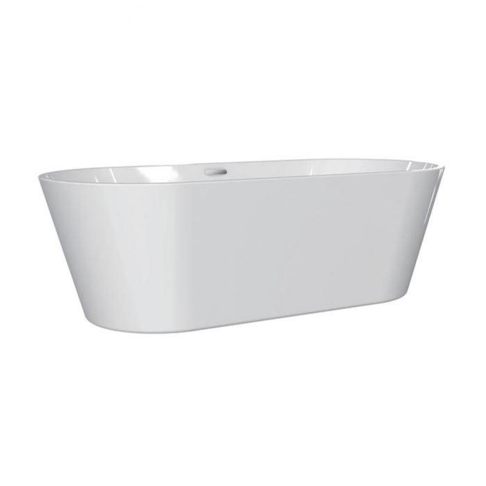 Orrick Freestandin AC Oval Tub63&apos;&apos; WH, Internal Drain, BN