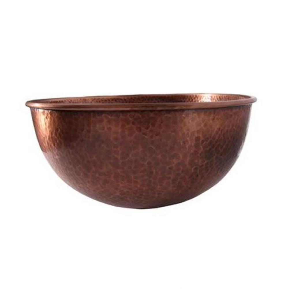 Haverhill 17&apos;&apos; Oval Basin Hammered, Antique Copper