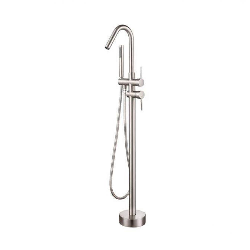 Flynn Freestanding Faucet (Brass),W/Handshower,BN