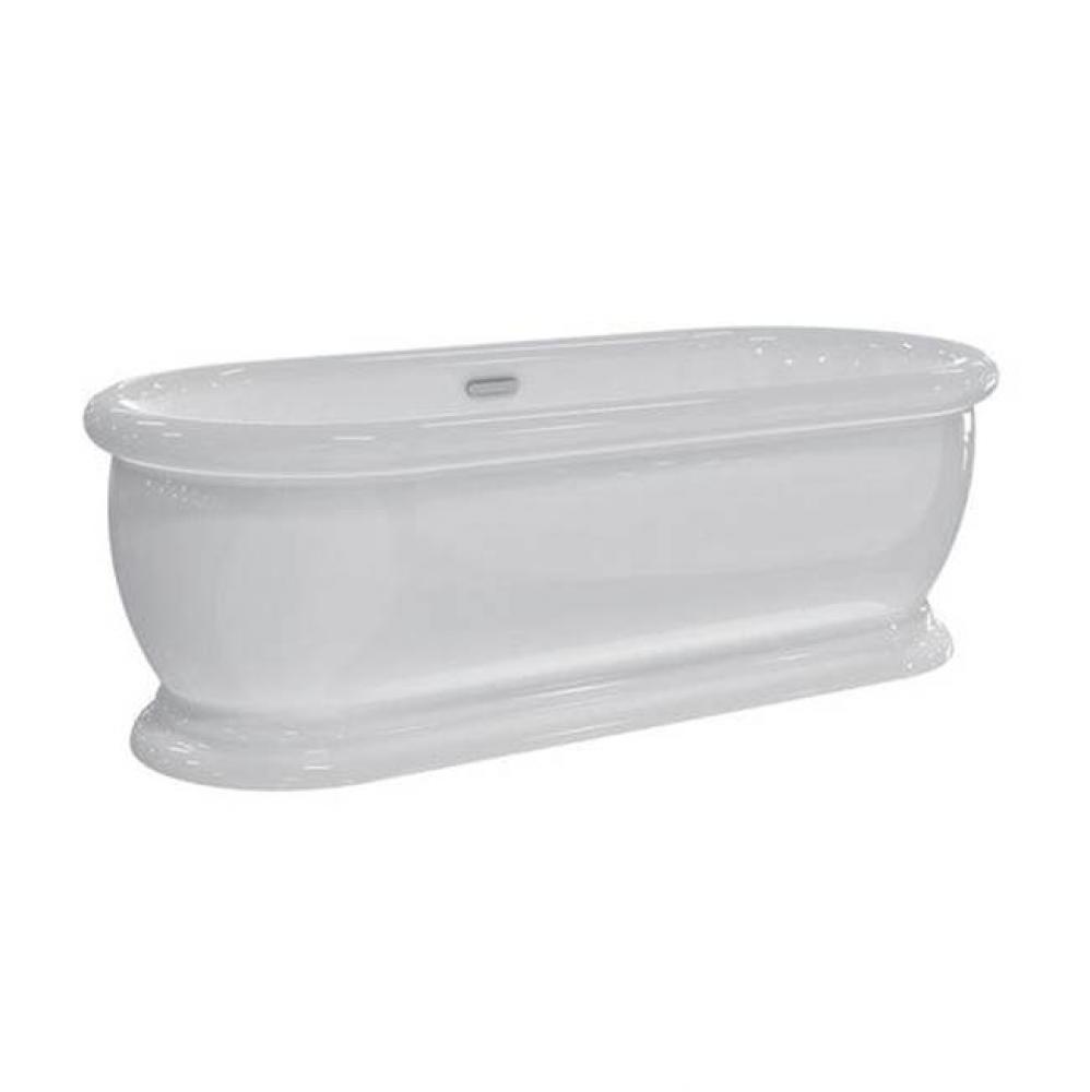 Claremont Acrylic Dbl Roll Tub69&apos;&apos;, Internal Drain Pipe, BN