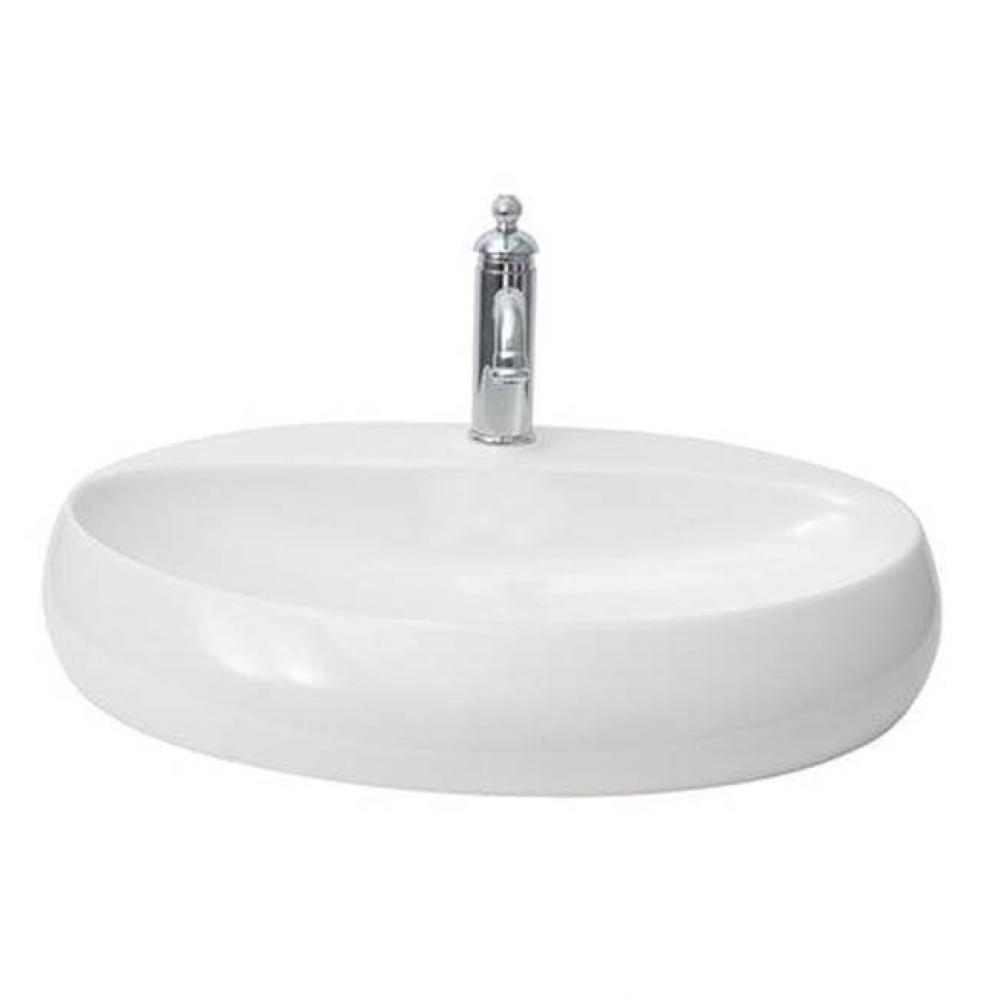 Cloud 21-5/8&apos;&apos; Wall Hung Basin,1-Hole,W/Waste Cover,White