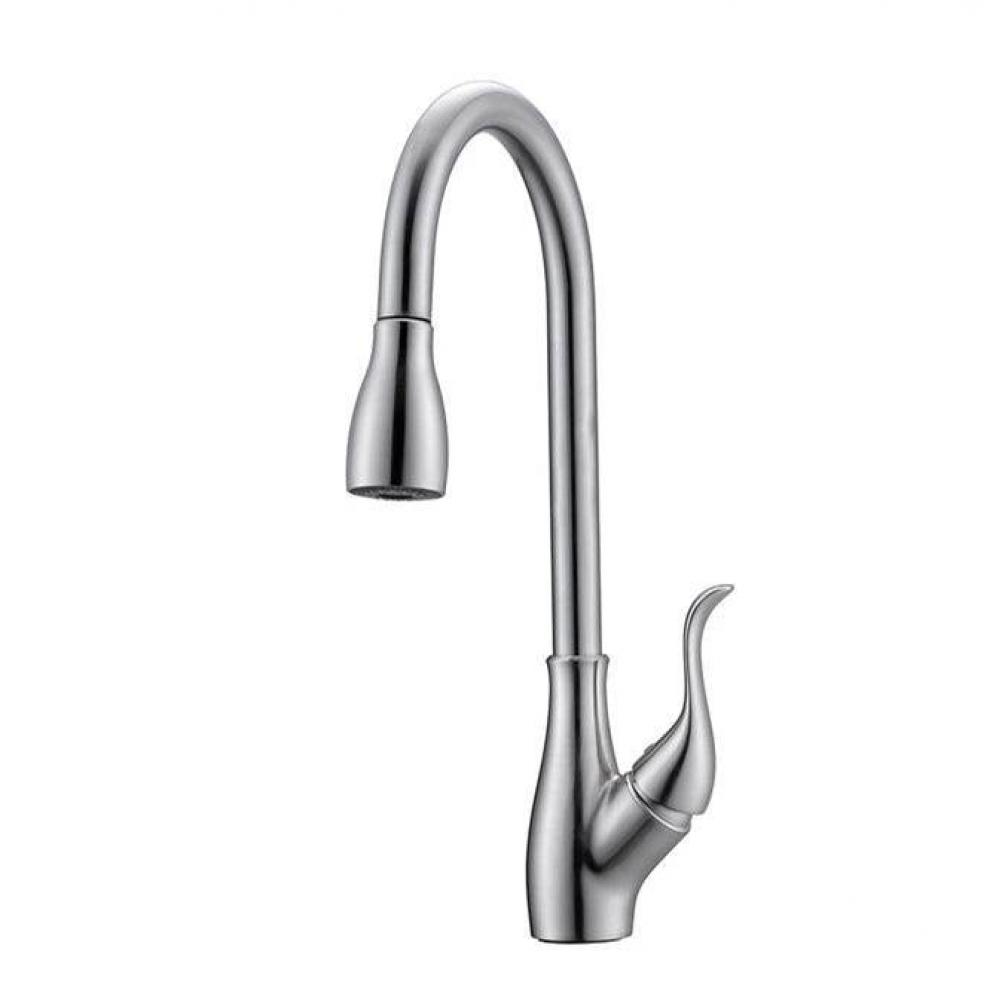 Casoria Pull-down KitchenFaucet w/Hose,Brushed Nickel