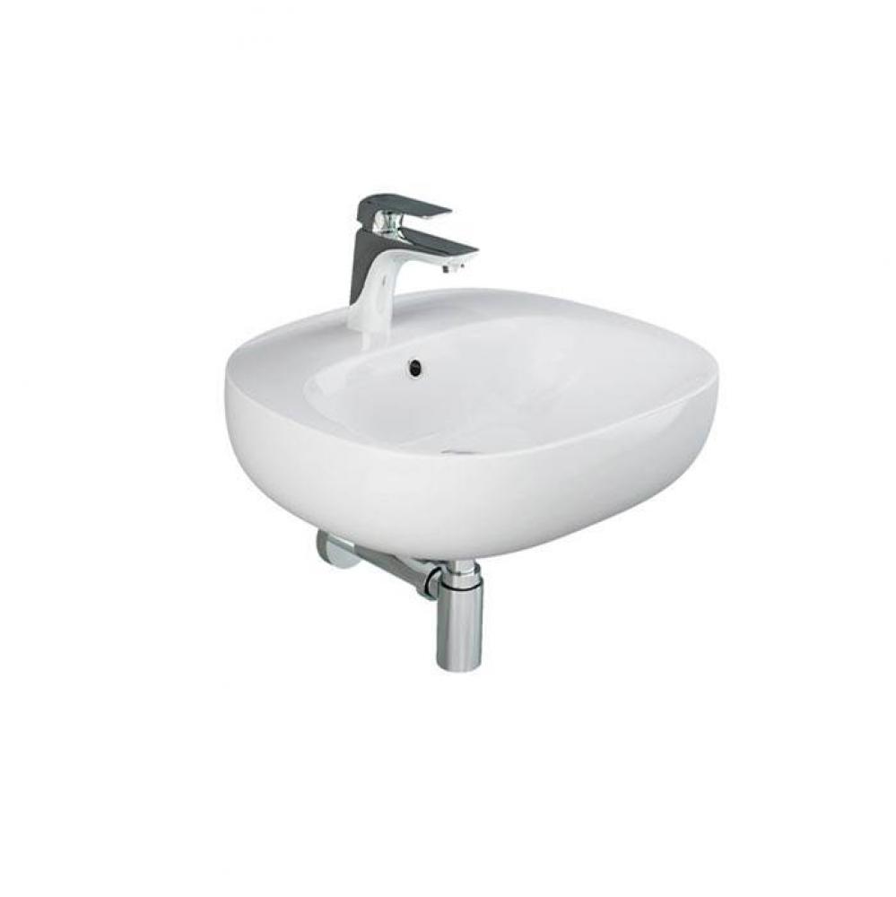 Illusion 500 Wall-Hung Basin With 1 Faucet Hole