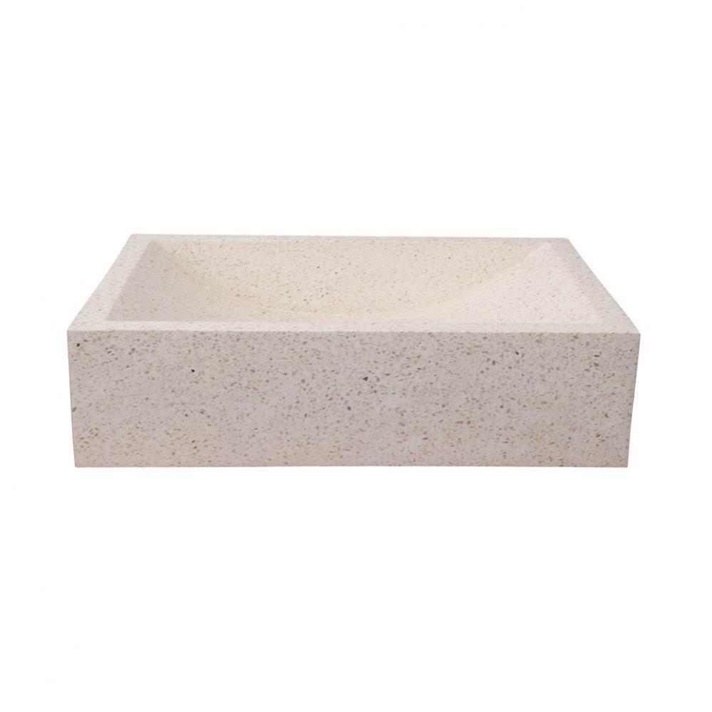 Eldon Rect Above Counter BasinWhite Terrazzo