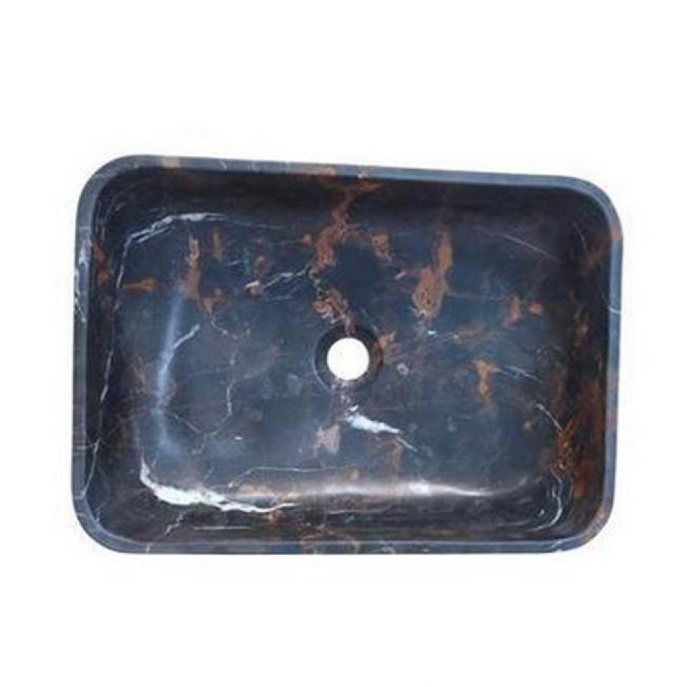 Maxton Rect Sink, 18&apos;&apos;Honed King Gold Marble