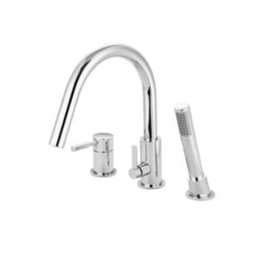 Shelby Roman Tub Faucet W/Handshower, Brushed Nickel