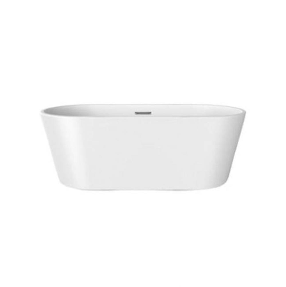 Pascal 63&apos;&apos; Freestanding Ac Wh Tub,W/Internal Drain And Of Mb
