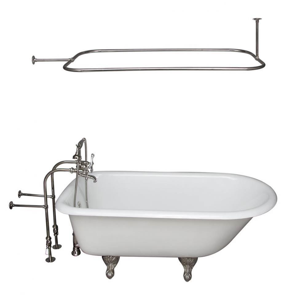 Tub Kit 60&apos;&apos; CI Roll Top,FillerShwrRd, Supplies, Drain-PN