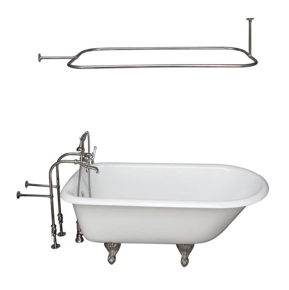 Tub Kit 60&apos;&apos; CI Roll Top,FillerShwrRd, Supplies, Drain-PN