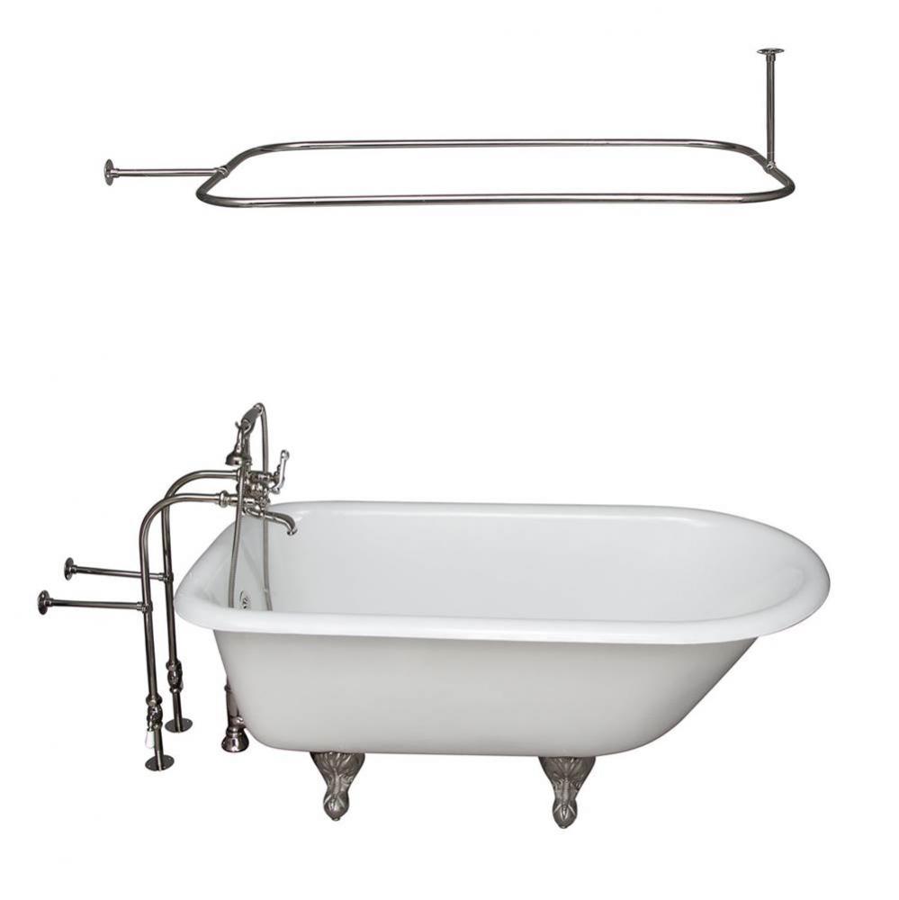 Tub Kit 60&apos;&apos; CI Roll Top,FillerShwrRd, Supplies, Drain-PN